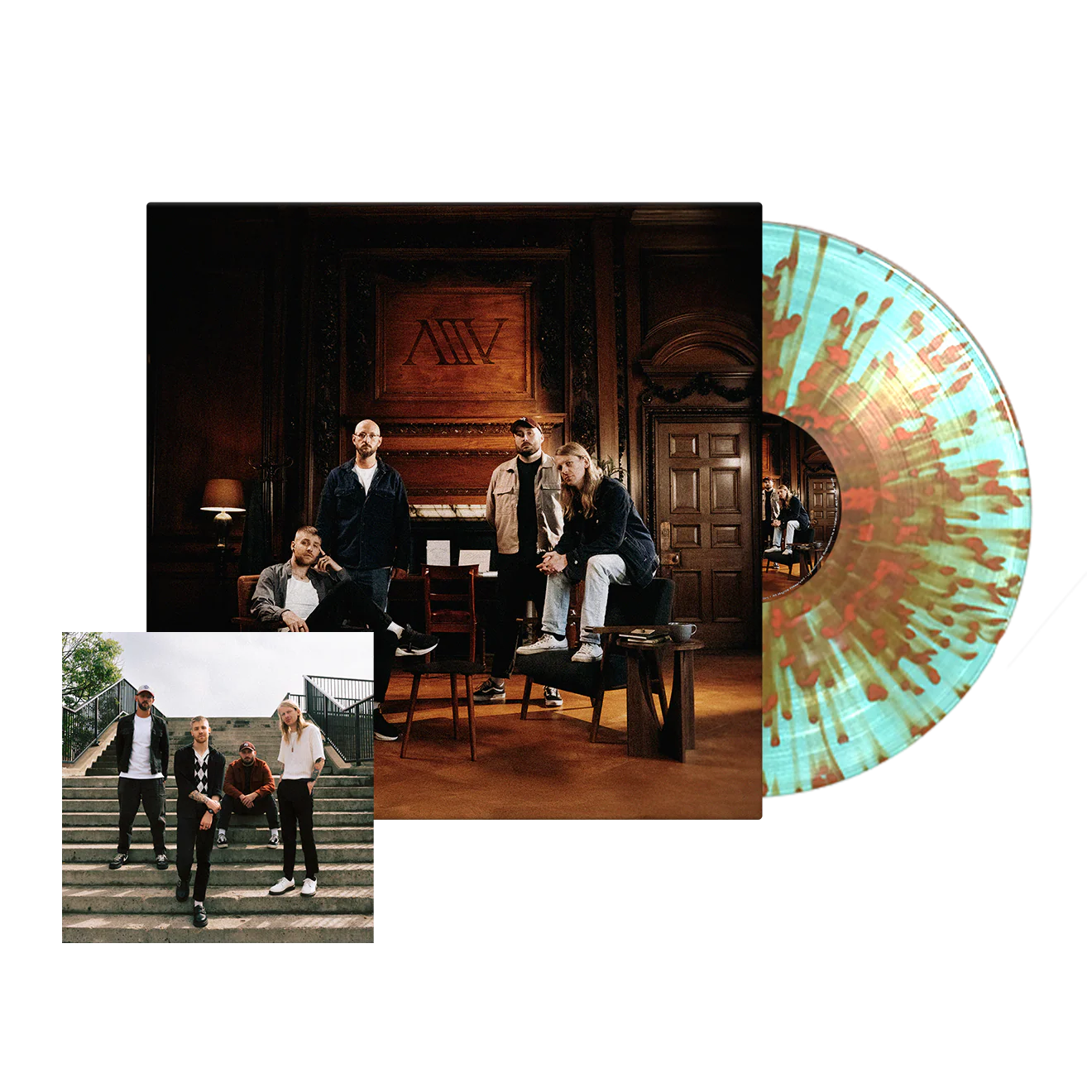 As It Is: Turquoise/Orange Splatter Vinyl LP + Signed Print
