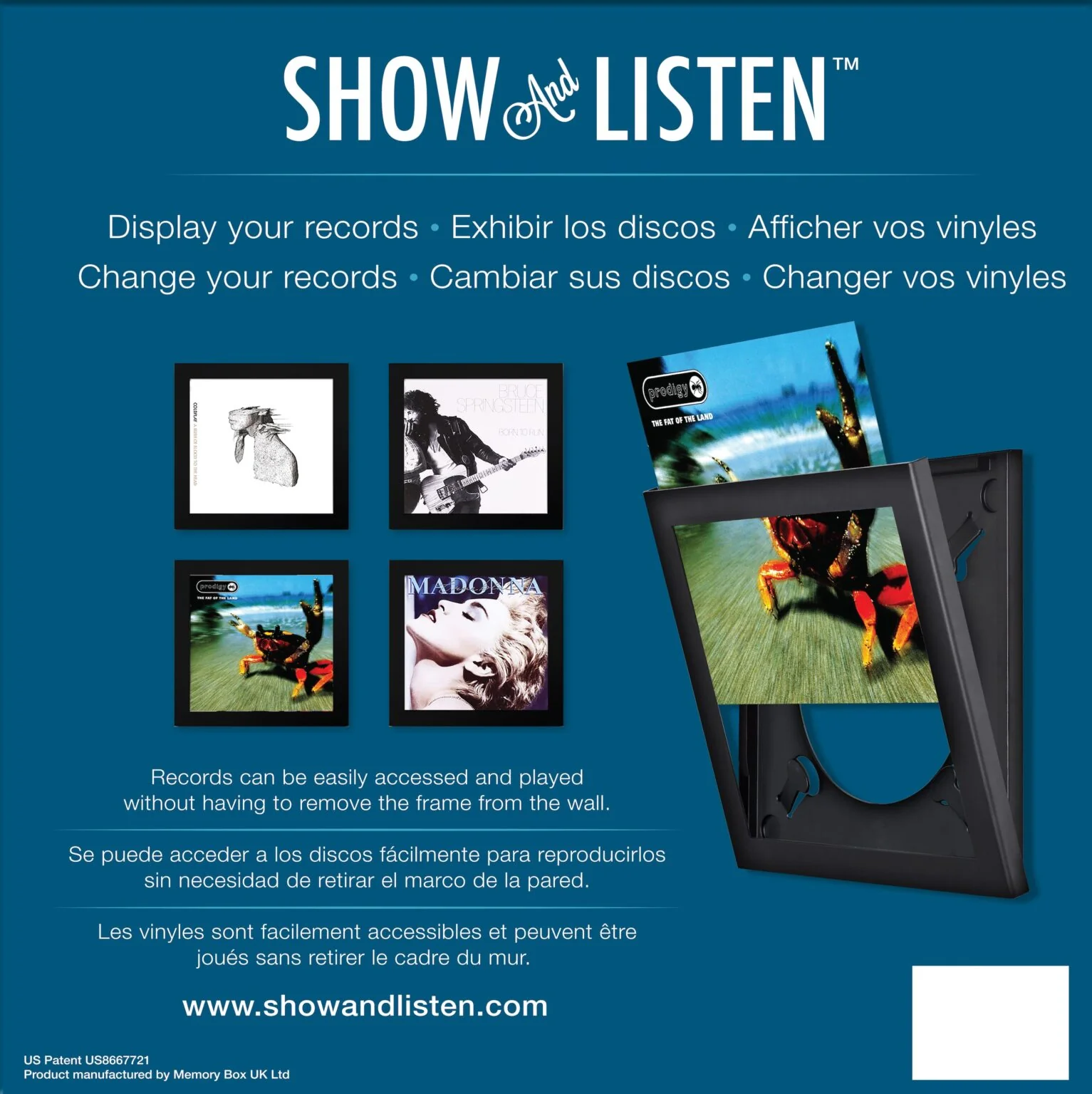 Black LP Flip Frame (4 Pack) - Image 4