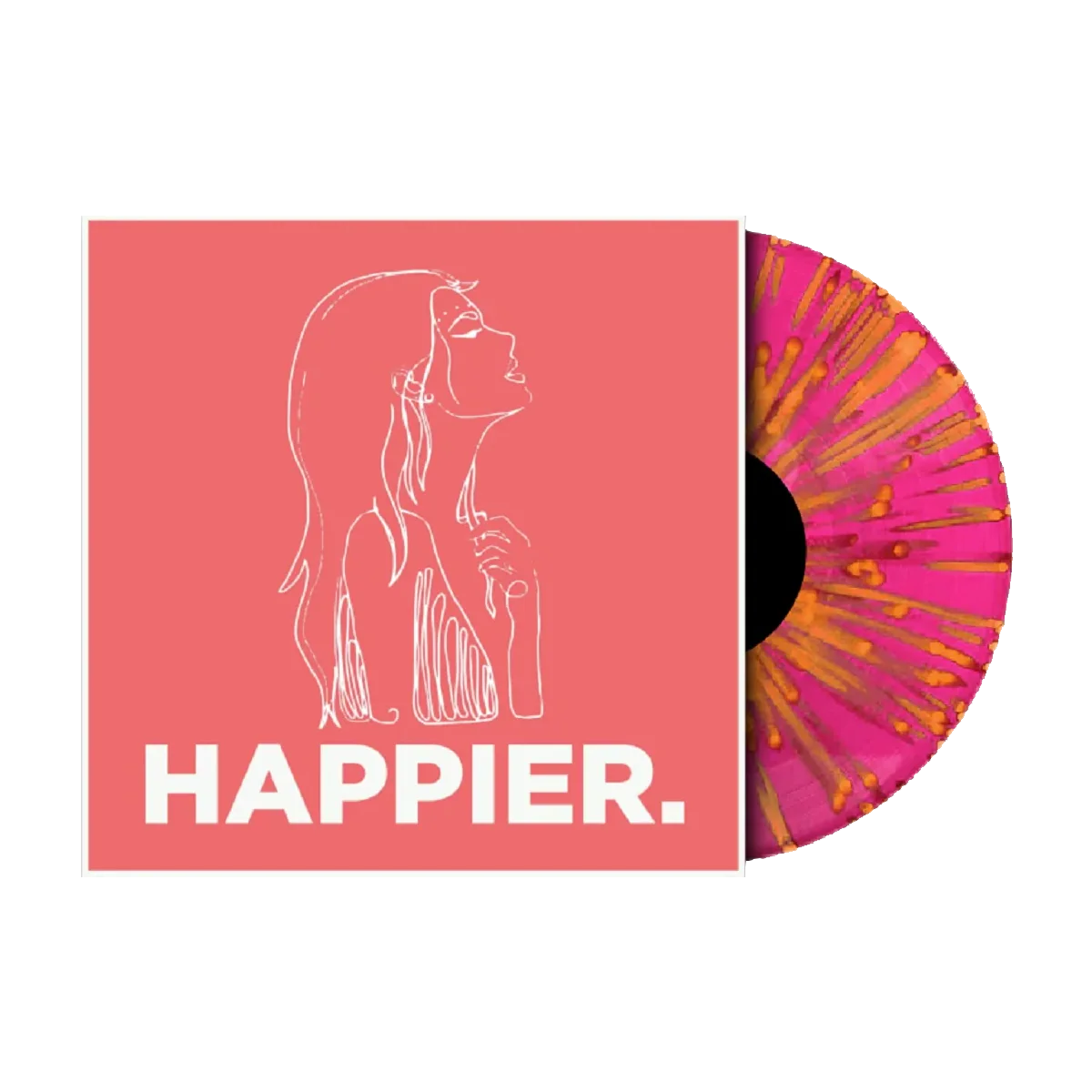 Happier: Limited Pink w/ Orange Splatter Vinyl LP [RSD24]