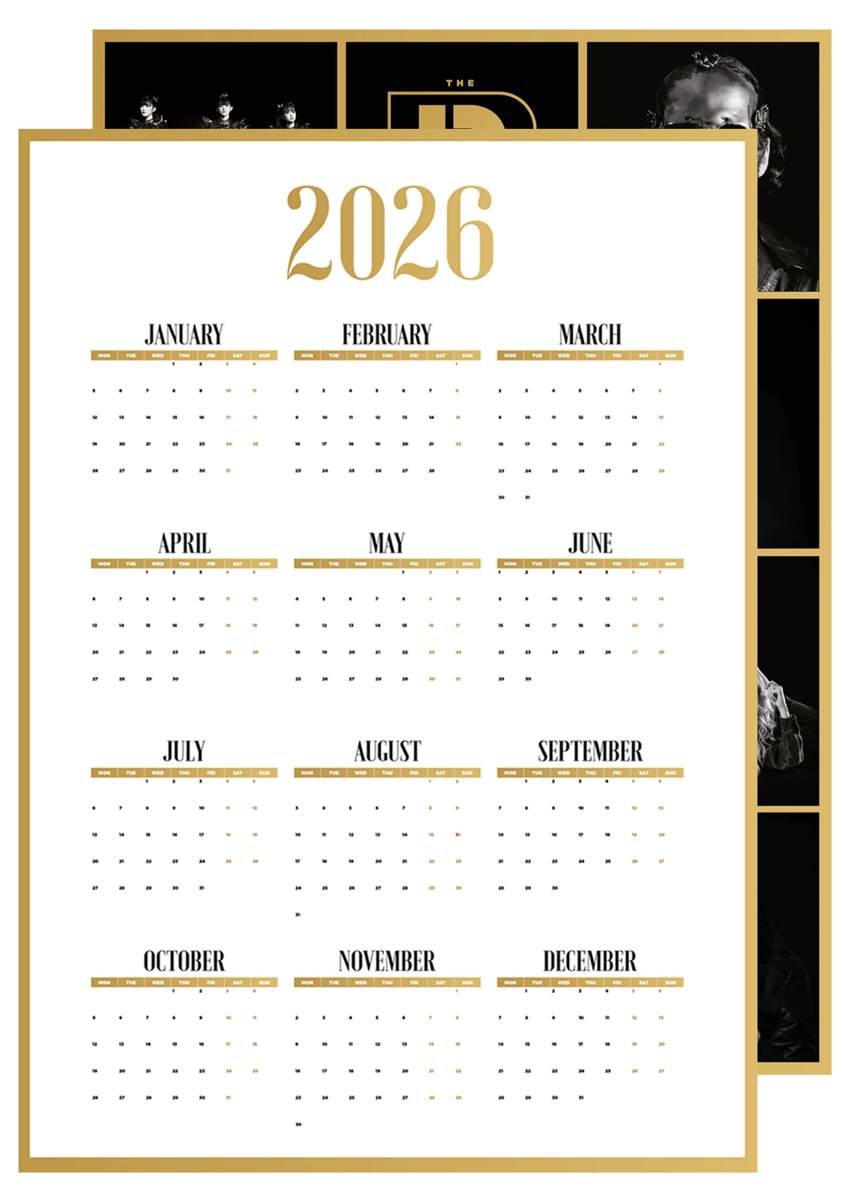 Issue #317 (Awards 2025 - Sleep Token): Magazine (Cover 1/2) + Calendar - Image 3