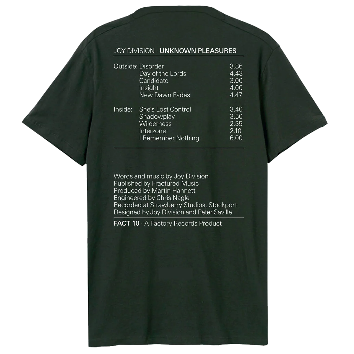 Pulsar Pocket Tracklist T-Shirt - Image 2