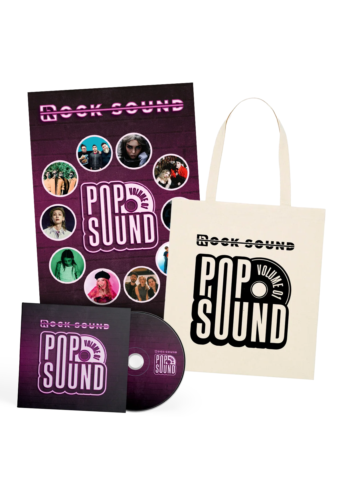 Rock Sound Presents: Pop Sound, Volume 1 (CD) + Magazine + Tote Bag
