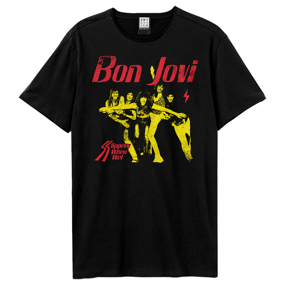 Slippery When Wet Yellow T-Shirt