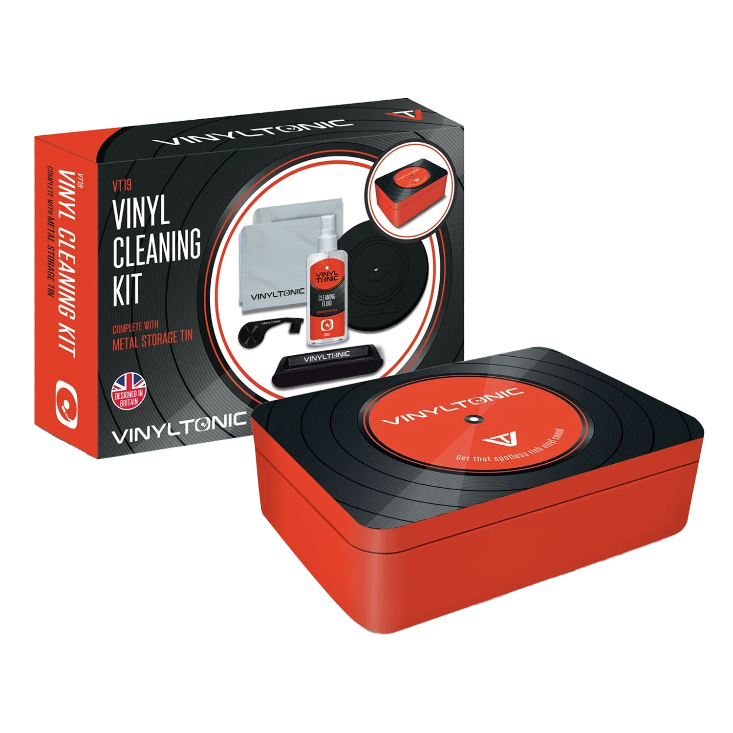 Vinyl Cleaning Kit (w/ Metal Tin)