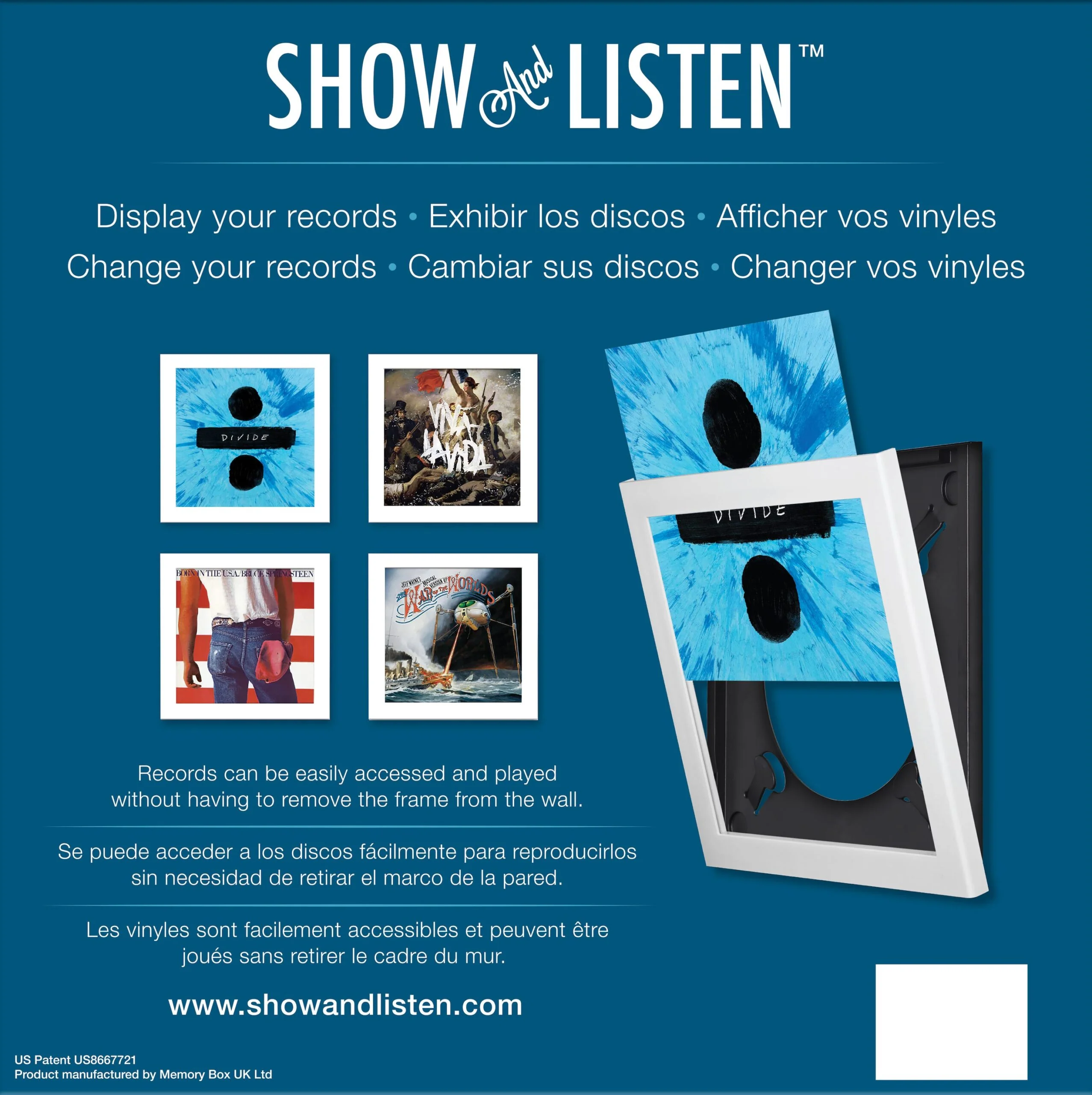 White LP Flip Frame (4 Pack) - Image 4